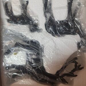 NEW Cody Foster Black Tabletop Reindeer Tabletop Holiday Decor - Set of 3